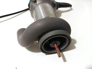compacto router cnc aspirador cabeza pinshape polvo extractor vacío molino 3d print model - Mito3D