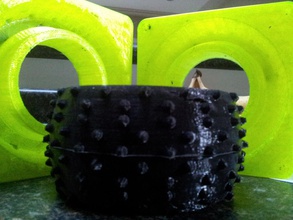 truggy tire mold pinshape oogoo cast 3d print model - Mito3D