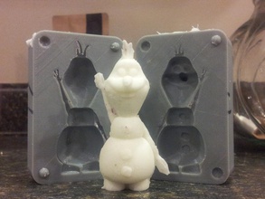 olaf molde pinshape oogoo moho congelado 3d print model - Mito3D