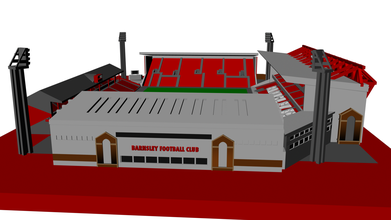 barnsley - oakwell pinshape england-league1 architecture stadium football soccer 3d print model - Mito3D