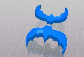 batman sphere pinshape 3d print model - Mito3D