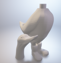 anatra pentola pinshape crescione pot in stivali swan cute baby animali pentole anatre 3d print model - Mito3D