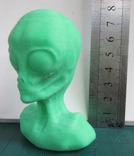 alien pinshape bust 3d print model - Mito3D