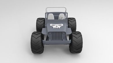 wrangler jeep airless wheels pinshape skull flexible-filament rubber-wheels 3d print model - Mito3D