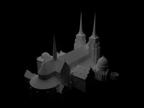roskilde domkirke pinshape cathedral 3d print model - Mito3D