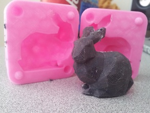 stanford bunny mold pinshape stanford bunny ooogoo mold 3d print model - Mito3D