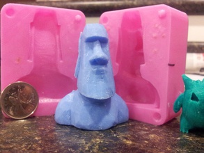 moai mold pinshape oogoo 3d print model - Mito3D