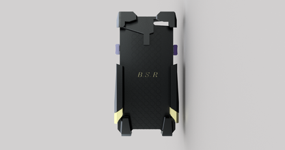 cas téléphone béquille porte monnaie phone 6 pinshape phonestand phonecase blacsunr 3d print model - Mito3D
