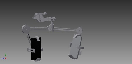 automotriz doble cámara teléfono gradas pinshape camara camarastand soporte 3d print model - Mito3D