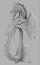 dragon Türgriff pinshape Tür Griff game of thrones 3d print model - Mito3D