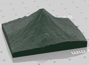 mount fuji pinshape Modellierung Berg 3d print model - Mito3D