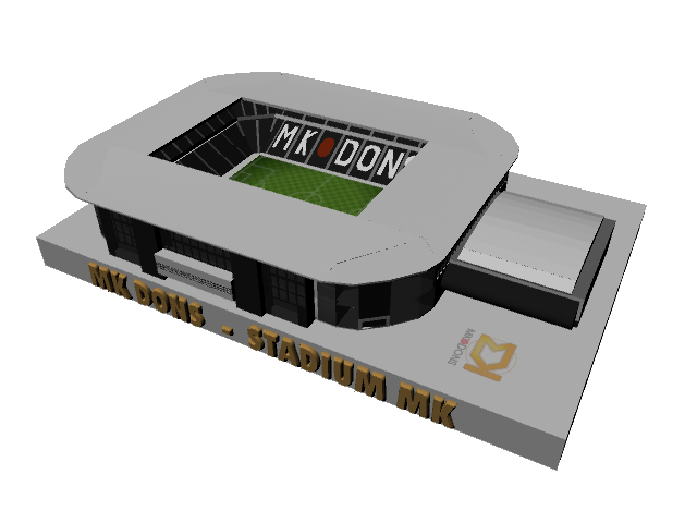 mk dons Stadion pinshape england league2 arena wimbledon milton keynes Fußball 3D print model - Mito3D