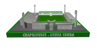 chapecoense - arena conda pinshape architecture brasileiro soccer football stadium 3d print model - Mito3D