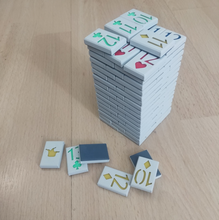 carta gioco piastrelle pinshape classico tavolo piastrella mahjong rummikub ramino giocare carte 3d print model - Mito3D