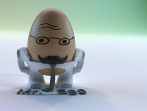 huevo familia mr pinshape copa fácil 3d print model - Mito3D