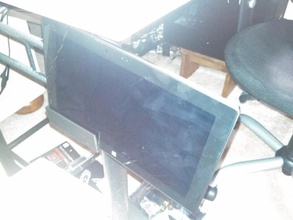 tablet phone desk holder pinshape surface rt solidworks 3d print model - Mito3D