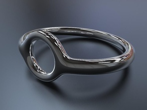 angeschlossen Ringe pinshape elle Schmuck design Wettbewerb 3d print model - Mito3D