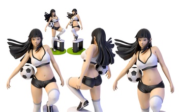hinata hyuga 223 mm altezza pinshape sexygirl in miniatura hinatahyuga naruto anime figurina 3d print model - Mito3D