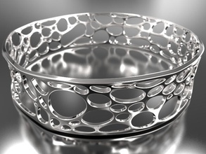 voronoi ring pinshape elle Schmuck design Wettbewerb 3d print model - Mito3D