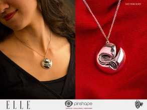ocean pearl necklace pinshape elle-jewelry-design-contest elle jewels 3d print model - Mito3D