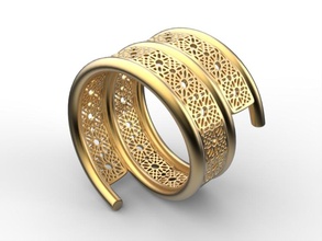 anello in 2 pinshape elle gioielli progettazione concorso 3d print model - Mito3D