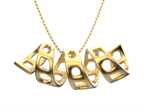 collier 2 pinshape bijoux design concours 3d print model - Mito3D