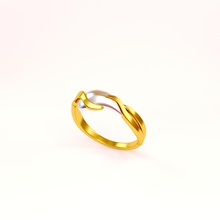 water drop collection - ring pinshape elle-jewelry-design-contest 3d print model - Mito3D