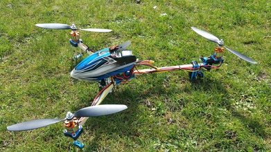 filament2 tricopter pinshape gopro mount rc tri copter rotore multicopter 3d print model - Mito3D