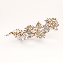 rose anneau doigts pinshape bijoux design concours 3d print model - Mito3D