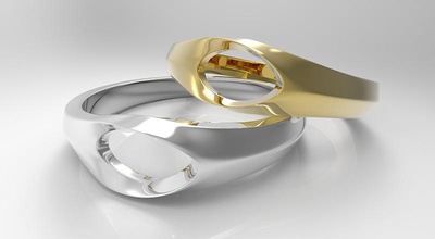 twisted portail l'anneau taille 7 pinshape bijoux design concours belle élégant 3d print model - Mito3D