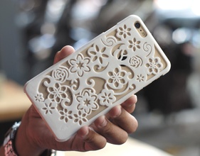flora iphone 6 Fall pinshape + Blume apple Zubehör Mode gadget weiblich Muster appliance smartphone Telefon cover funktionell Funktion 3d print model - Mito3D