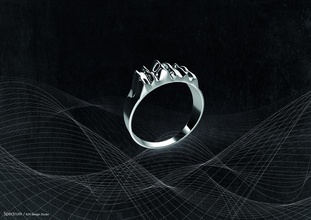 spectrum ring pinshape jewelry-design 3d print model - Mito3D