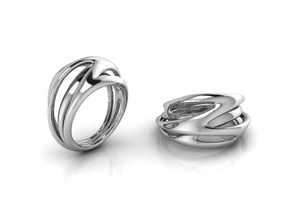 evo ring pinshape elle-jewelry-design-contest 3d print model - Mito3D