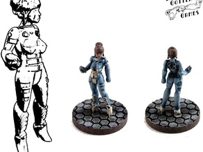 alexandra pryce 28mm miniature pinshape fantasy fiction figure future game gaming multiverse rpg science scifi space tabletop 3d print model - Mito3D