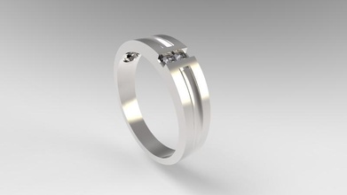 stl pinshape jewelery ring 3d print model - Mito3D