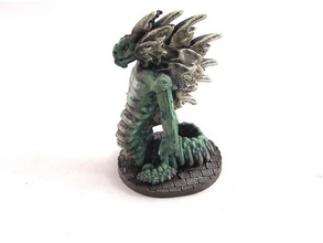 aspecto pai basilisk pinshape 28mm continuum dragão fantasia jogo jogos maus lagarto miniatura monstro multiverso mitologia rpg scifi serpente sf cobra tampo mesa 3d print model - Mito3D