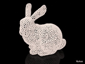 stanford easter bunny - voronoi pinshape 3d print model - Mito3D