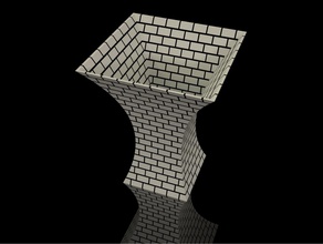rook vase pinshape virtox mortar masonry dualstrusion brick 3d print model - Mito3D