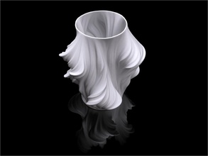 julia vase 011 - heatwave pinshape fractal 3d print model - Mito3D