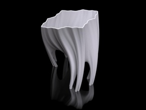 julia vaso 003 radici pinshape disegno 3d 3d print model - Mito3D