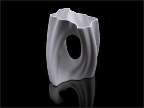 julia vase 002 flow pinshape voxel fraktal 3d print model - Mito3D