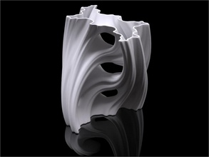 julia vase 001 - aqua pinshape voxel fractal 3d print model - Mito3D