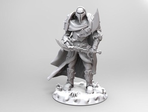 heavenly warrior steel pinshape figurine character 3d print model - Mito3D