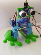arduped robô bípede pinshape robótica lmr arduino 3d print model - Mito3D