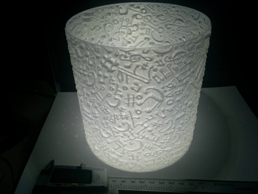 lithophane 2 müzik pinshape abajur 3D print model - Mito3D
