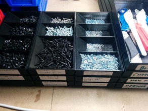 l'empilement vis boîtes outils pinshape rondelles pile noix boîte boulons 3d print model - Mito3D
