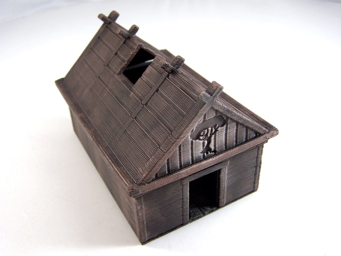 viking casa pinshape 15mm prédio continuum fantasia jogo jogos medieval miniatura multiverso nórdicos rpg terreno 3D print model - Mito3D