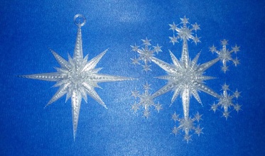 yıldız kar tanesi süs pinshape biblo önemsememek ağaç oyuncak kartanesi yenilik makerbotornaments knick knack marifet flaş gewgaw furbelow frippery merak Noel ağacı süsleri bibelot önemsiz bagatelle 3d print model - Mito3D