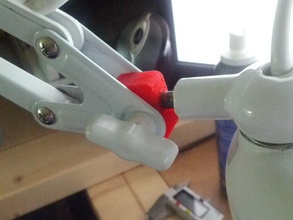 magnifying lamp broken clamp replacement pinshape tensioner repair magnifyer arm 3d print model - Mito3D