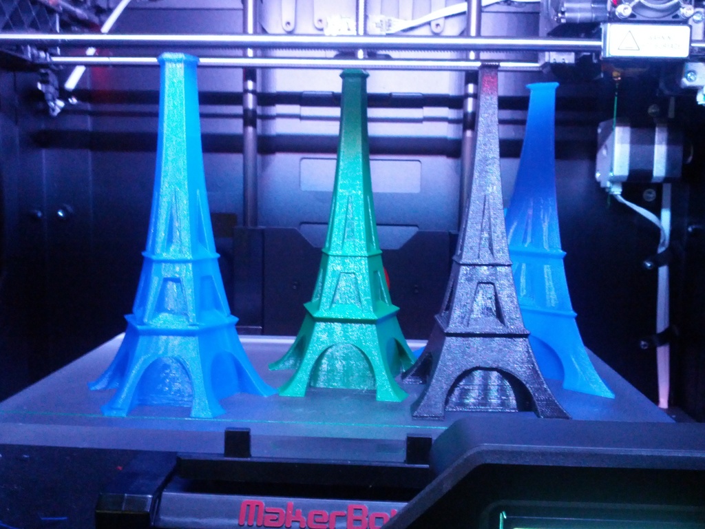 multi sided eiffel style vases pinshape vase tall quick print hollow tower delta 3D print model - Mito3D